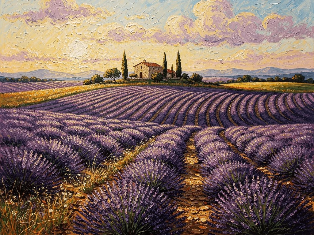 Photo transformed into oil painting style